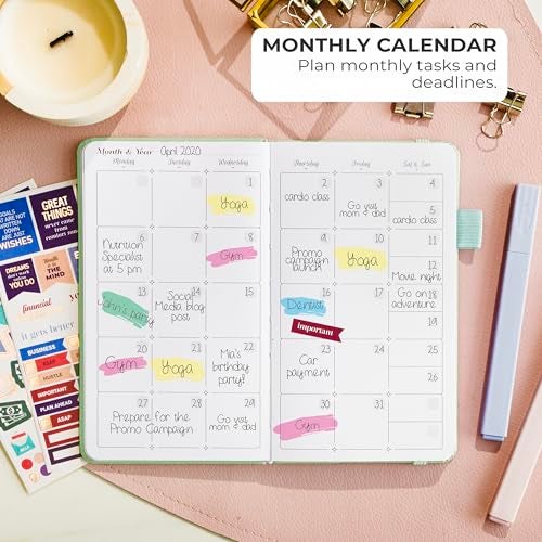 GoGirl Planner and Organizer for Women – Pocket Weekly Planner, Goals Journal & Agenda for Time Management & Productivity. Undated (Mint Green) - Image 4