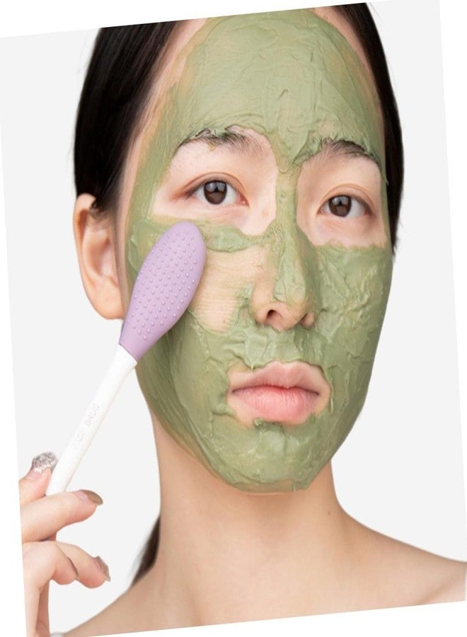 Horizonite Double-Headed Silicone Mask Brush Face Cleansing and Applying Mud Mask Beauty Salon Special Brush Smear Tool Facial Scrub Silicone Wash Scrubber Face Tools (1 Pc) - Image 5