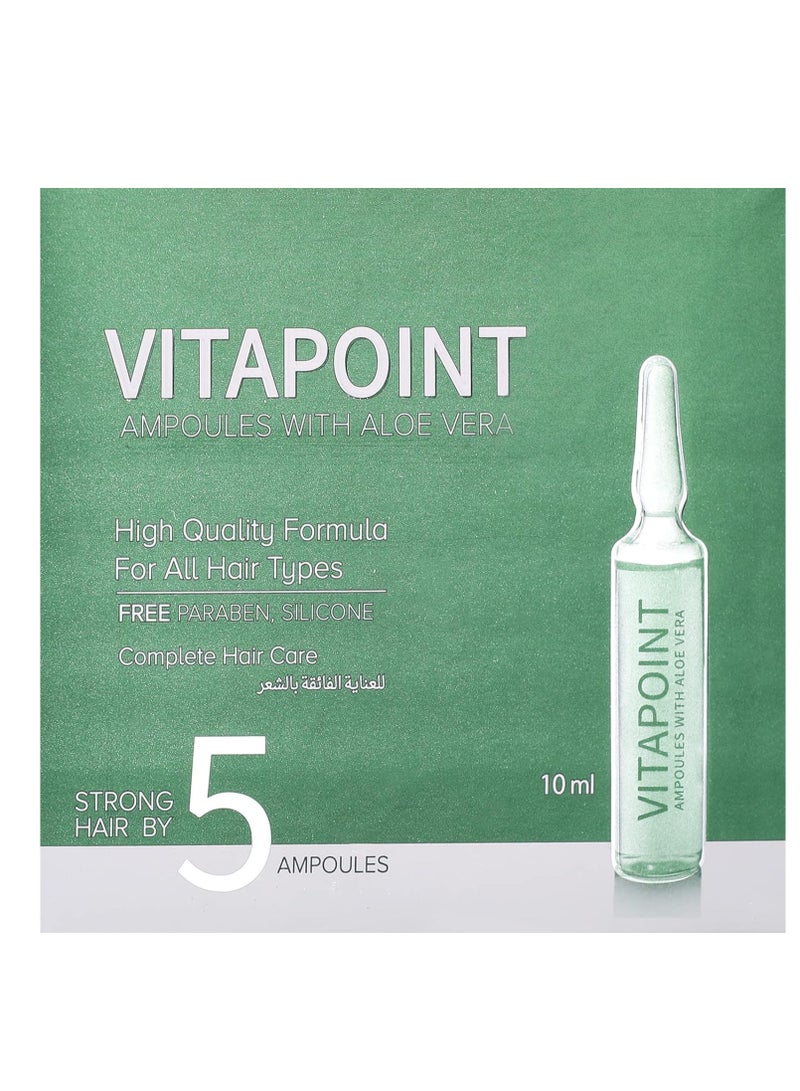 ميلانوفارما فيتابوينت أمبولات شعر بالصبار 5 أمبولات × 10 مل - Image 2