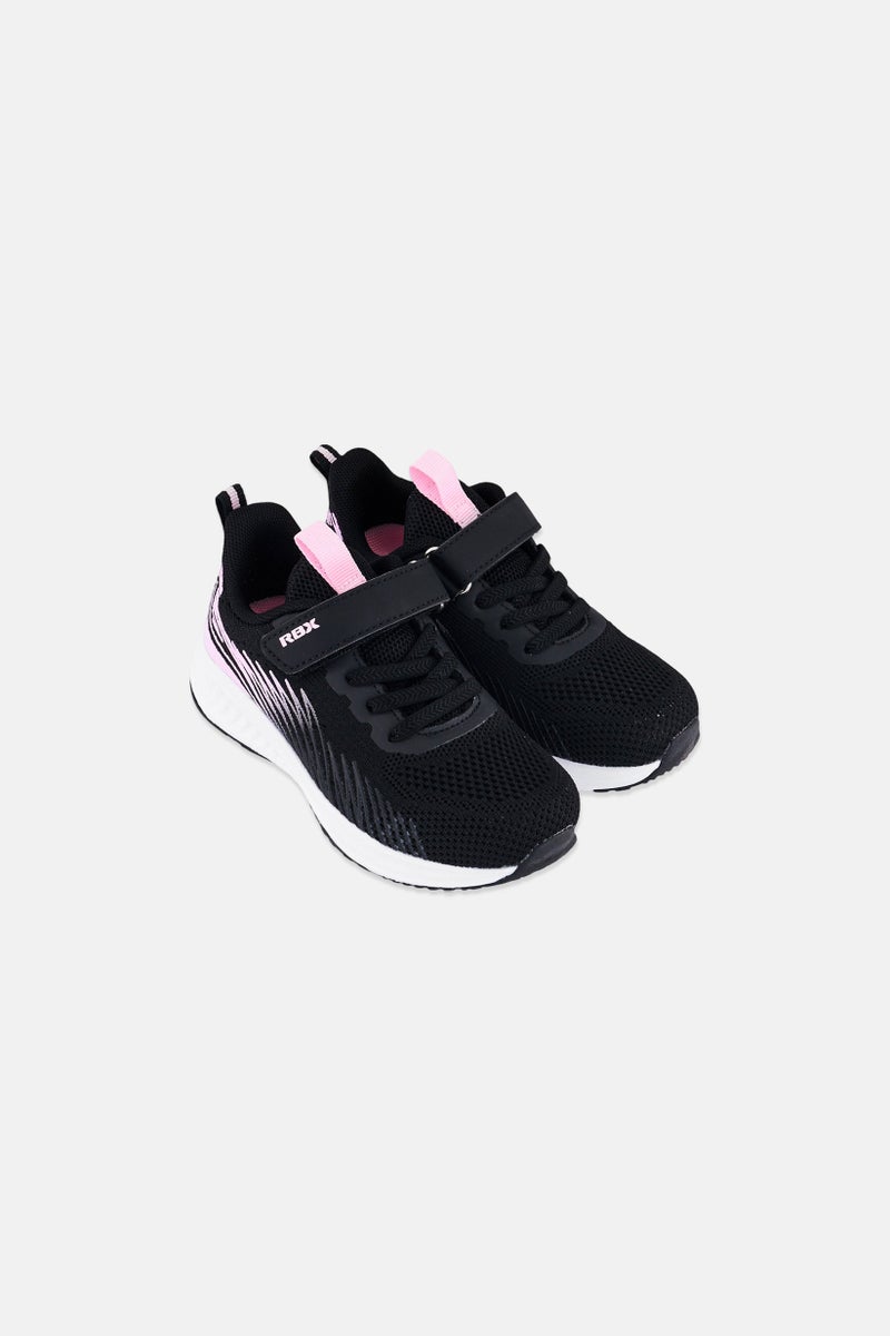 RBX Toddlers Girl Velcro Closure Outdoor Shoes, Black - Image 3