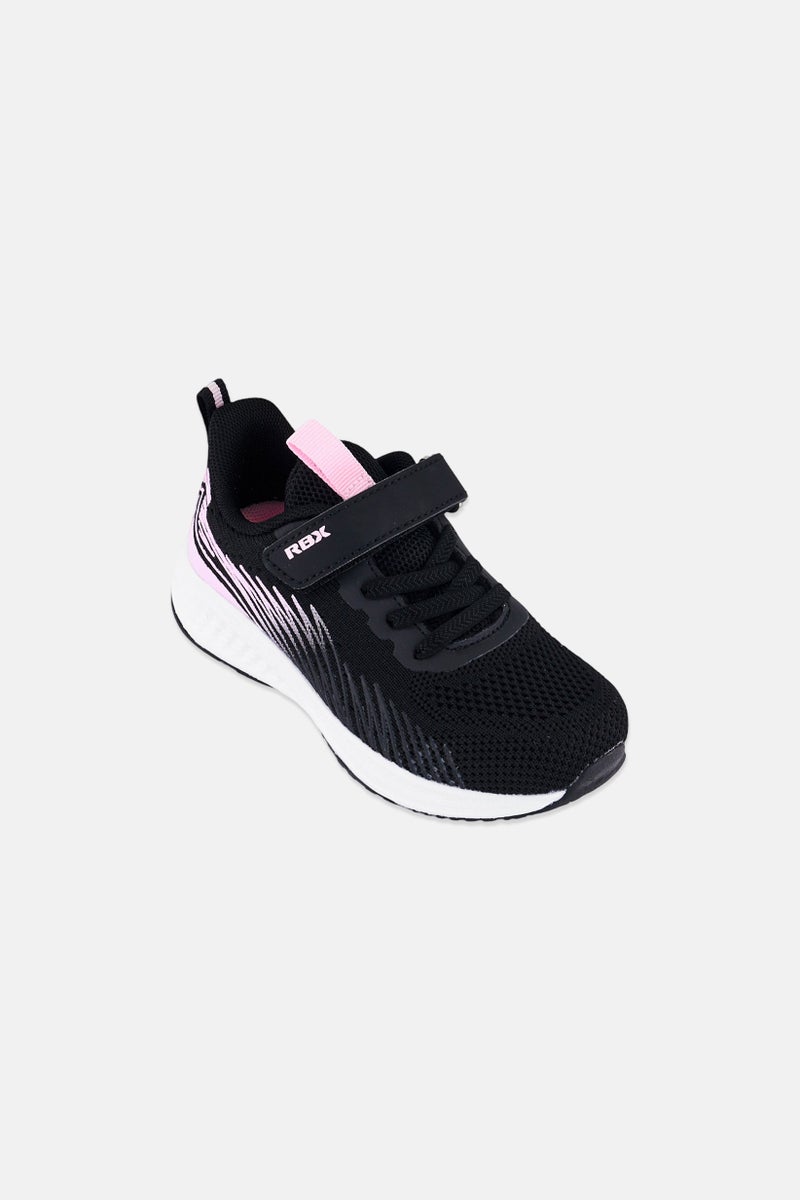 RBX Toddlers Girl Velcro Closure Outdoor Shoes, Black - Image 1