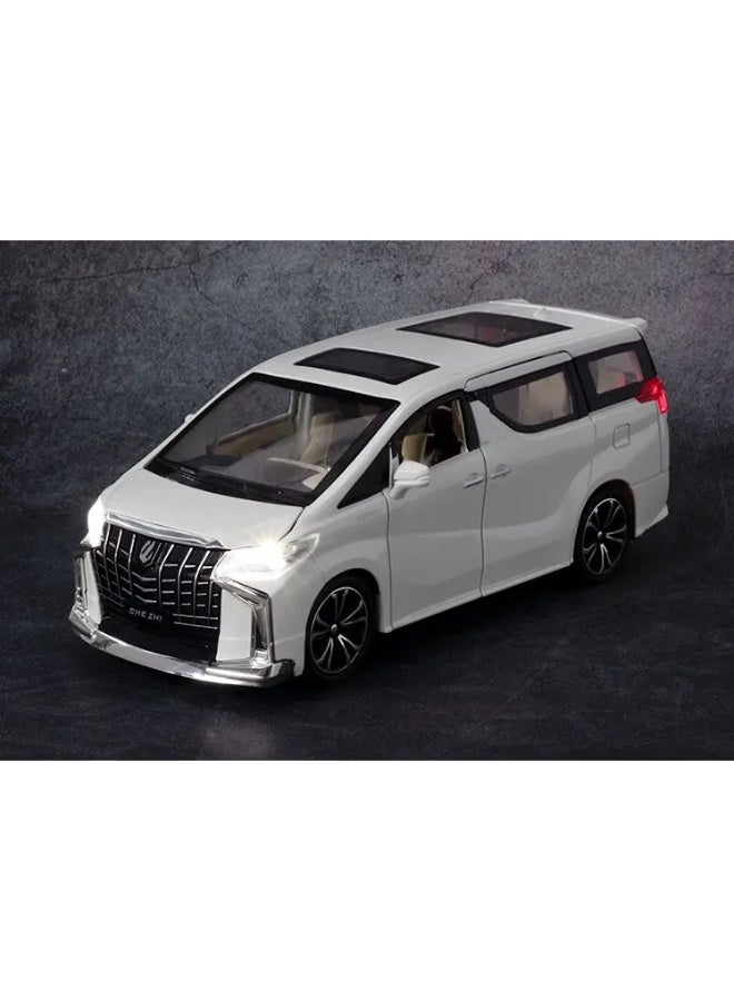 تشي زي سيارة لعبة معدنية MPV فاخرة بمقياس 1:24 – نموذج سحب خلفي بمحاكاة واقعية مع صوت وضوء لهواة الجمع والأطفال - Image 2