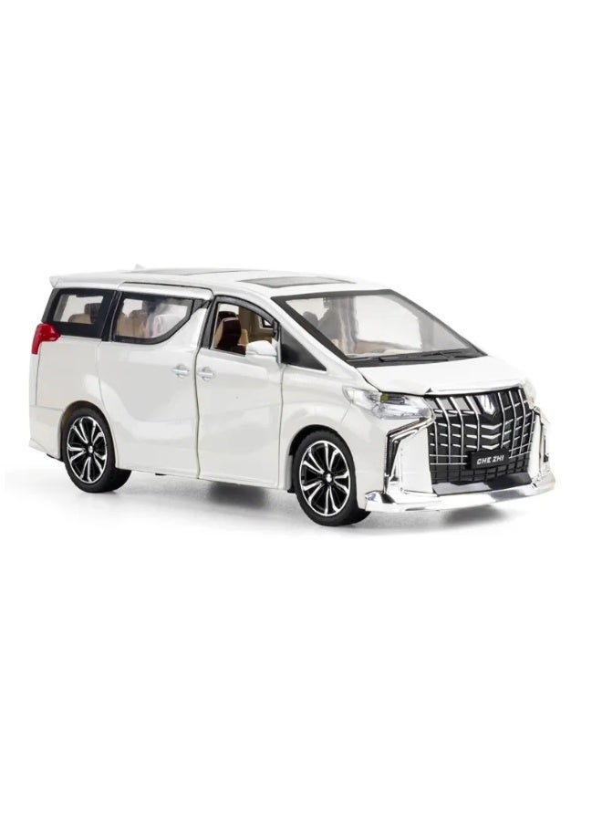 تشي زي سيارة لعبة معدنية MPV فاخرة بمقياس 1:24 – نموذج سحب خلفي بمحاكاة واقعية مع صوت وضوء لهواة الجمع والأطفال - Image 1