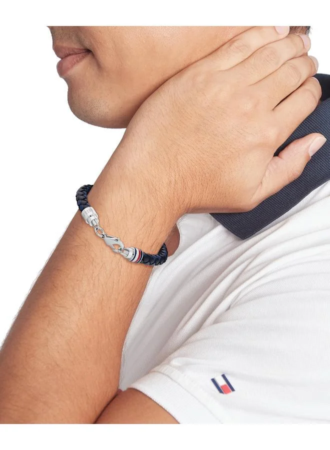 تومي هيلفيغر Leather Bracelet