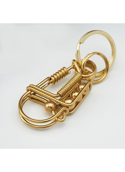 Brass Handmade Bird Keychain DIY Hook for Couples Single Keychain