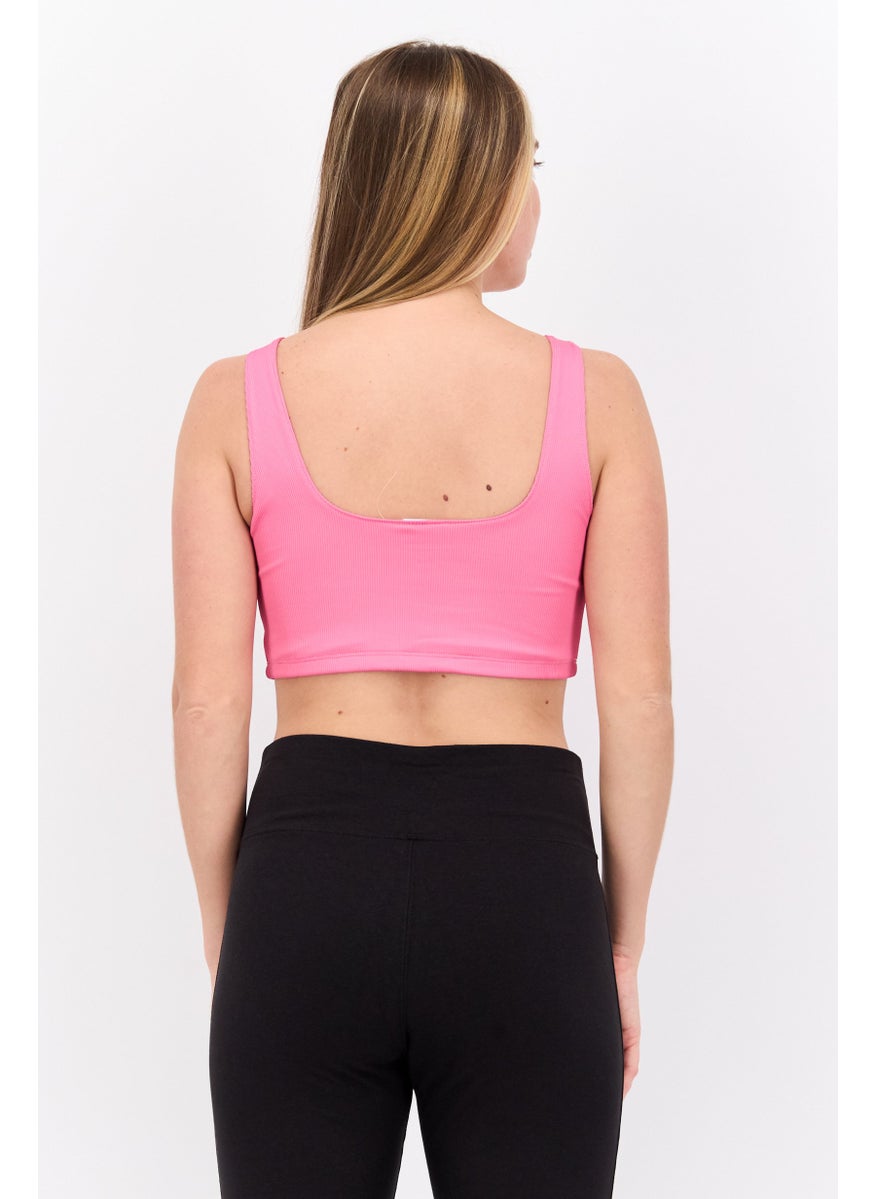 Reebok Women Sportswear Fit Sleeveless Training Top, Pink  - Image 2