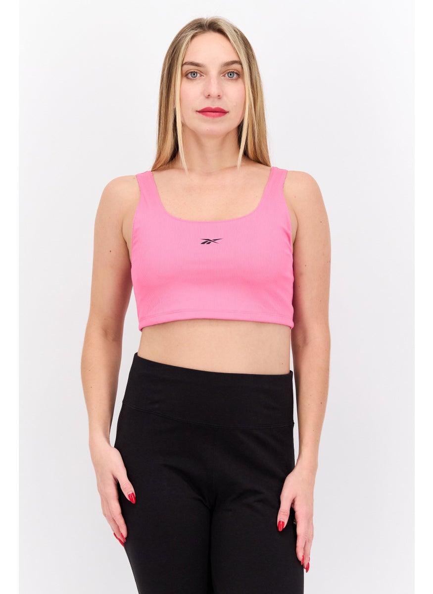Reebok Women Sportswear Fit Sleeveless Training Top, Pink  - Image 1