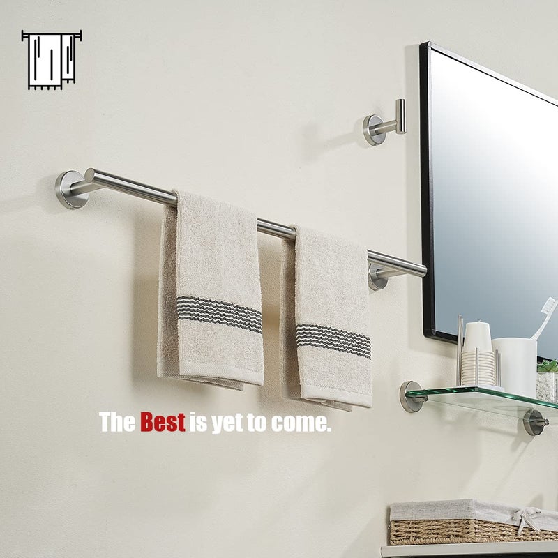 JQK BATH TILL BAR 24 INCH FESTER STANED 0.8 ملم حامل المناشف حامل الحمام. - Image 4