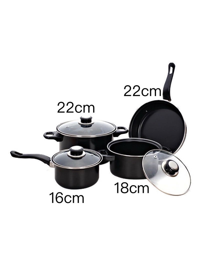 13 pcs nonstick kitchen cookware set soup pan stew pan frying pan Korean style metal pots minimalist design sustainable metal glass lid olive cookware set  - Image 3