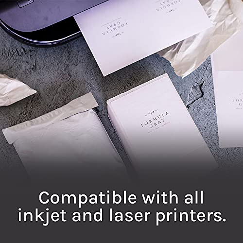 Premium Label Supply White Sticker Shipping Labels – 4" x 5" – Laser/Inkjet Compatible – (4 per Sheet), 25 Sheets - 100 Total Adhesive Labels - Image 3