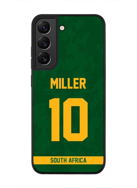 Rugged Black Edge Case for Samsung Galaxy S21 FE 5G, Slim fit Soft Case Flexible thin Cover - Player Name - AB de Villiers, Jersey Number- 17