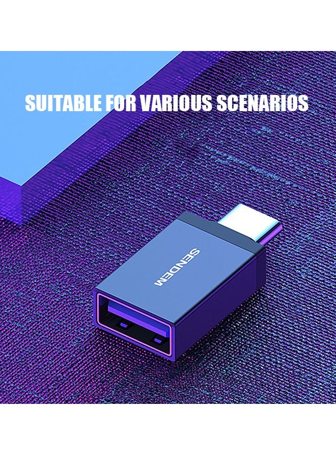 سيندم محولات بيانات OTG، محول عام بواجهة Type-C، نقل بيانات فائق السرعة وشحن سريع (أسود) - Image 4