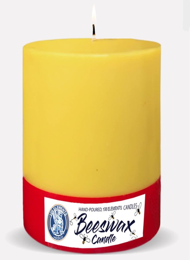 108 ELEMENTS Beeswax Pillar Candles (3x3 Medium (1 Pcs)) - Image 1