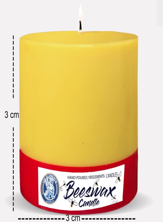 108 ELEMENTS Beeswax Pillar Candles (3x3 Medium (1 Pcs)) - Image 2
