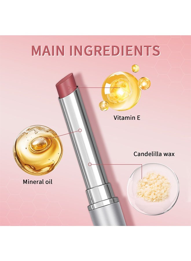 lakerain Pink Honey Lip Stick - Hydrating Natural Glossy Lip Balm ,Moisturizing Lip Tint Makeup Lip Care Balm For Dry Lips Lip tint Nursing,Vitamin E Tinted Cosmetic Lip Stain Make Up  - Image 5