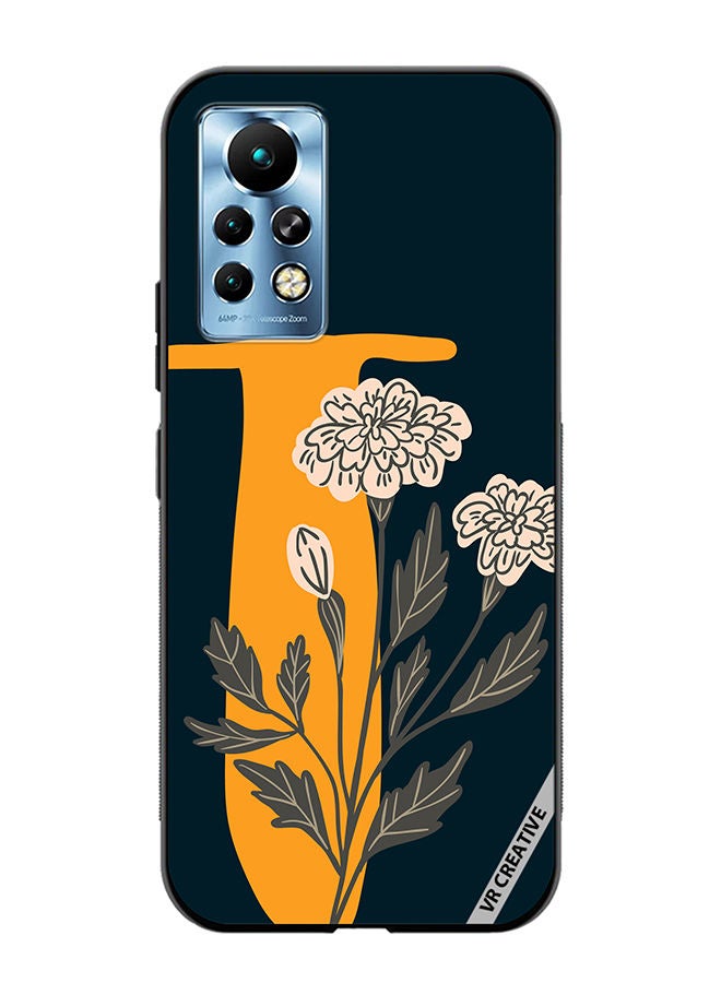 VR CREATIVE Protective Case Cover For Infinix Note 11 Pro Alphabet T Design Multicolour - Image 1