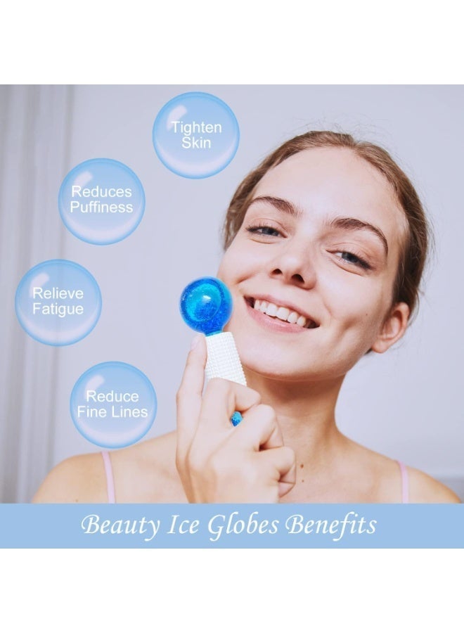 Ice Roller Globe, 2 Pcs Ice Race Massager, Roller Cold Skin Massager, Safe and Durable, Non Slip and Easy To Use, for Daily Massage, Redness Soothing, Wrinkle Removal, Puffiness Reduction - Image 2