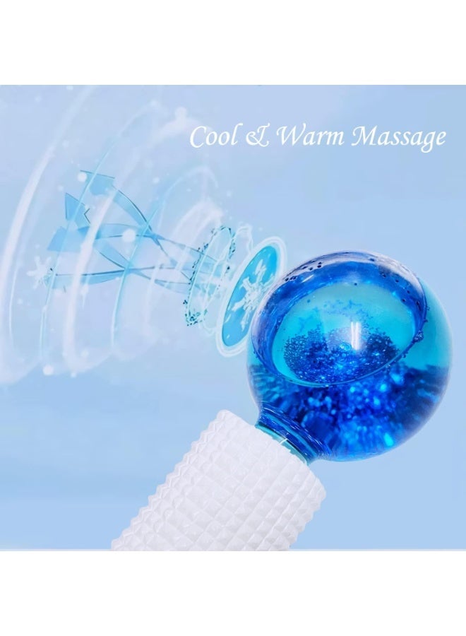 Ice Roller Globe, 2 Pcs Ice Race Massager, Roller Cold Skin Massager, Safe and Durable, Non Slip and Easy To Use, for Daily Massage, Redness Soothing, Wrinkle Removal, Puffiness Reduction - Image 3