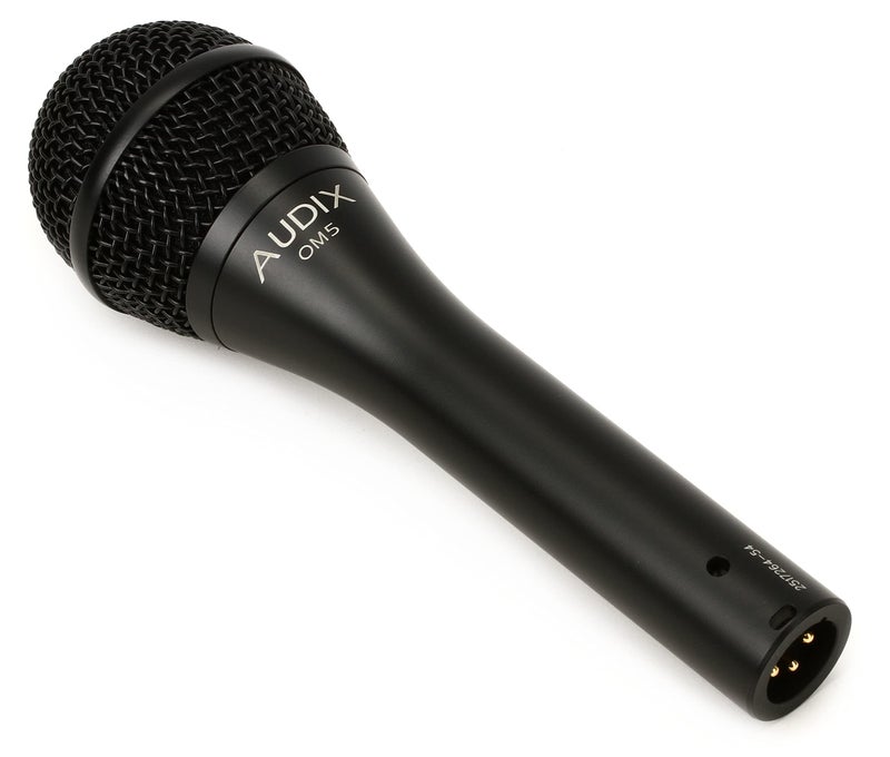 Audix OM5 Hypercardioid Handheld Dynamic Vocal Microphone for Stage Singers - Black - Image 5