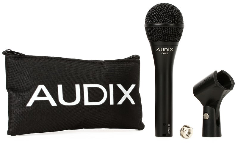 Audix OM5 Hypercardioid Handheld Dynamic Vocal Microphone for Stage Singers - Black - Image 2
