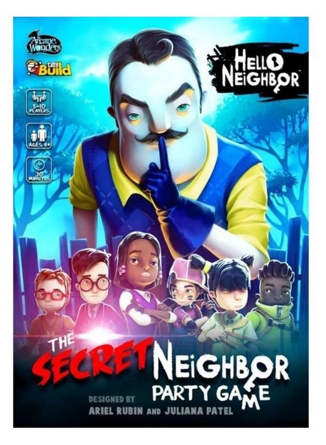 Arcane Wonders Hello Neighbor The Secret Neighbor Party Game , Blue - Image 1