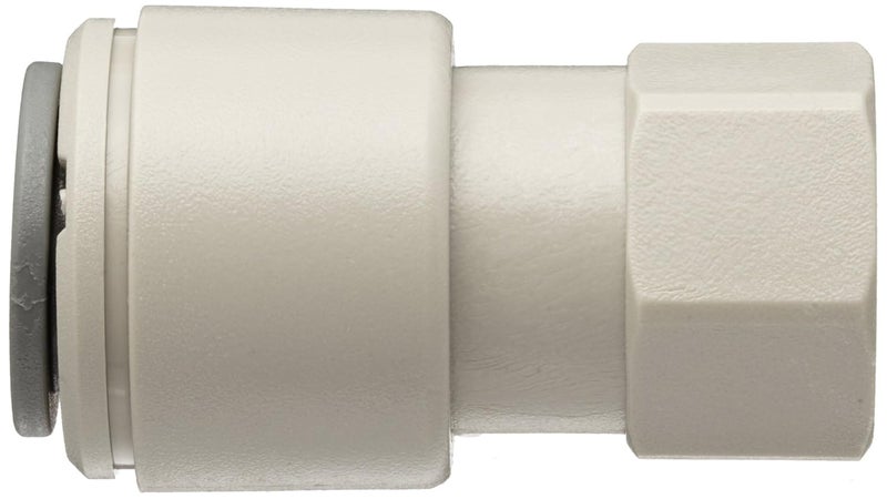 John Guest Acetal Copolymer Tube Fitting, Adaptor, 3/8" Tube OD x 1/4" Flared Female (Pack of 10) - Image 2