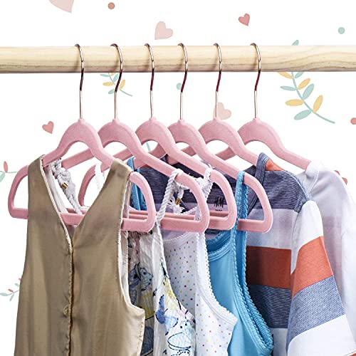 Ash  Roh Ash & Roh Velvet Hanger Swivel Rose Gold Hooks, Stronger Than Standard Velvet Hangers Space Saving Velvet Hanger (Peach, Pack of - 6, plastic & acrylonitrile butadiene styrene) - Image 4