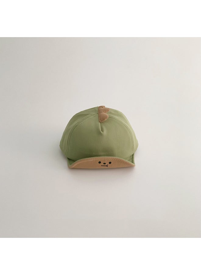 Generic - Little Red Book Recommend Baby Hat 2024 Cute Super Cute Ins Soft Brim Sun Protection Baby Cap Sun Visor Hat-Color:tender Green--Specifications:44-46CM (recommended Age 3 Months -16 Months) - Image 1