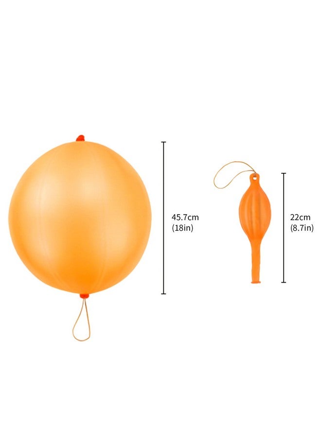 RUBFAC 80 Punch Balloons, Party Favors for Kids, Thickened Heavy Duty Neon Punching Bounce Balloon for Birthday Goodie Bag Stuffers Exciting Outdoor Play Supply - Image 2