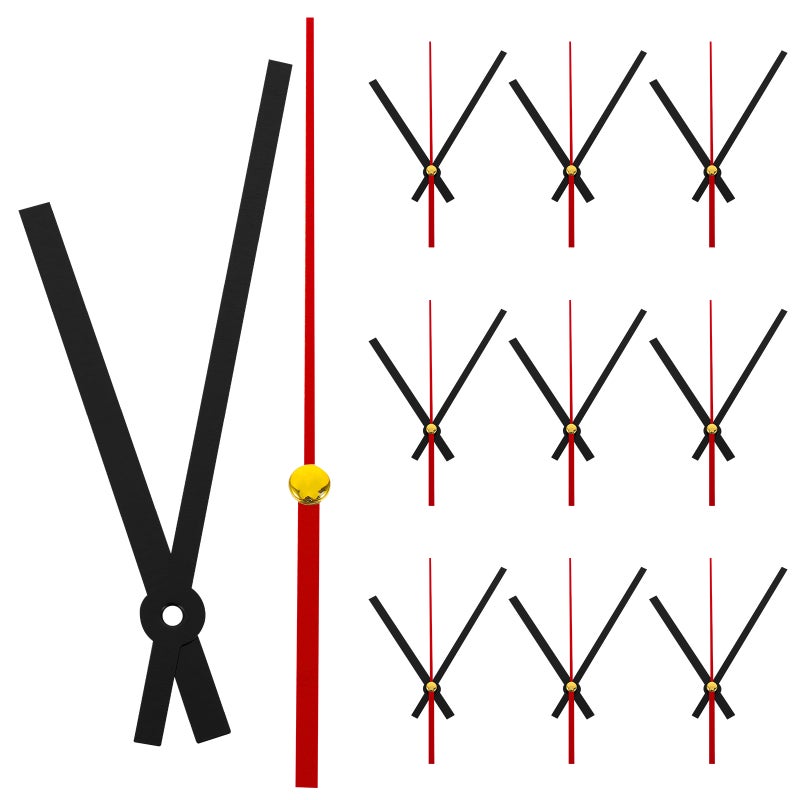 Clock Arms for DIY Projects, Durable Plastic Clock Hands with Elegant Design - Image 1