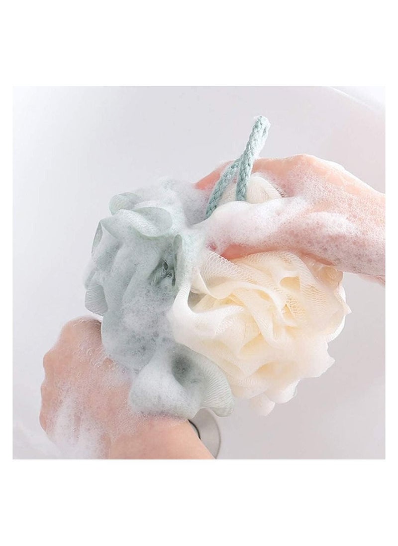 Generic Loofah Shower Pouf Bath Sponge Back Scrubber Lufah Bath Shower - Puff Body Scrubber Exfoliator Sponge for Body Wash Shower for Women and Men (Multicolor)  - Image 2