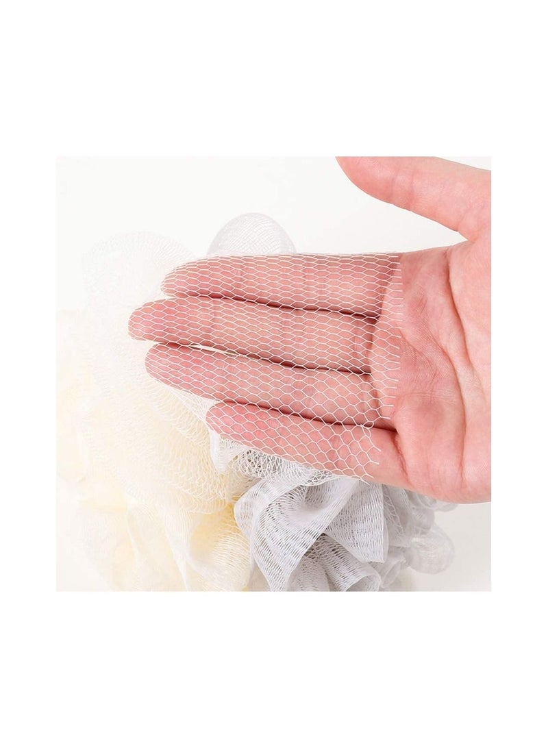 Loofah Shower Pouf Bath Sponge Back Scrubber Lufah Bath Shower - Puff Body Scrubber Exfoliator Sponge for Body Wash Shower for Women and Men (Multicolor) - Image 4