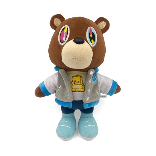 Adenzai Kanye Bear Plush 10 Inch Cute Plush Bear Stuffed Animal Toy Soft and Adorable Gift for Kids Boys Girls Birthdays Easter and Graduation Cute Halloween Plush - Image 1