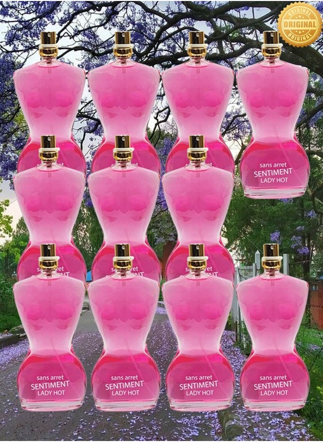 LADY BELLA 11 Pieces Sans Arret Sentiment Lady Hot Perfume 100ml EDP  - Image 1