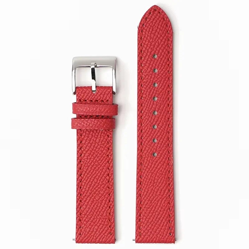 Bluejw Full Grain Genuine Calf Leather Replacement Watch Strap with  Buckle 18mm 20mm 22mm for Men Women - Image 1