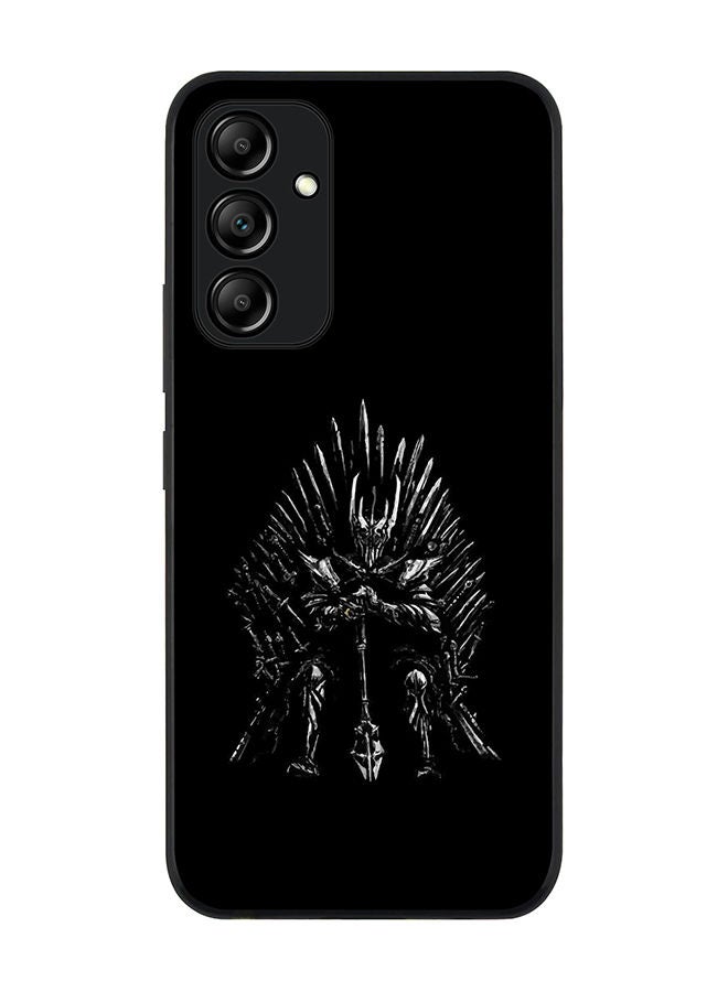 Stylizedd Rugged Black edge case for Samsung Galaxy A34 5G Slim fit Soft Case Flexible Rubber Edges Anti Drop TPU Gel Thin Cover - GOT One Throne - Image 1