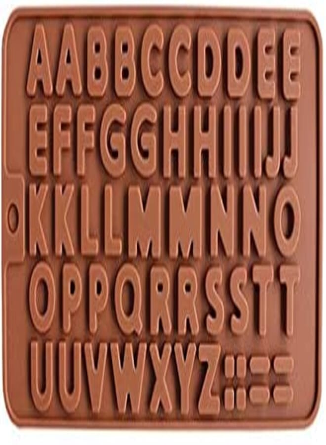 English Alphabet Silicone Chocolate Mold - Baking Decor Cookies Cake Mould Tools