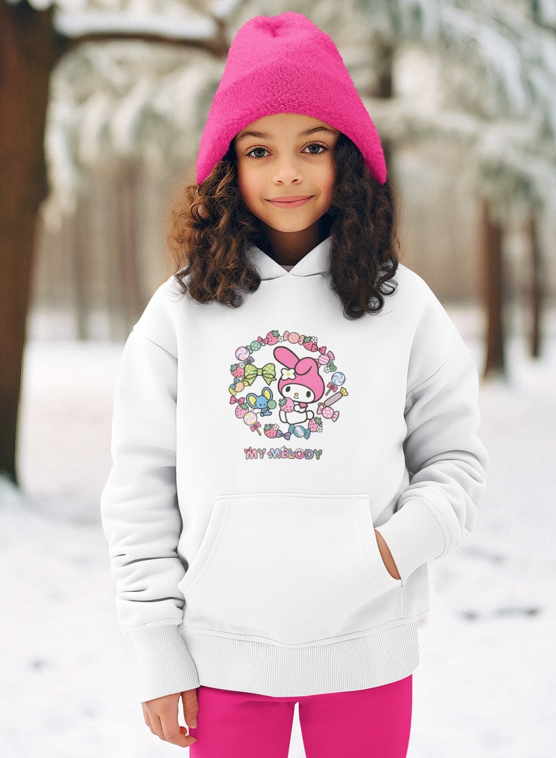 ZOOM My Melody Sweets Design Hoodie Kids