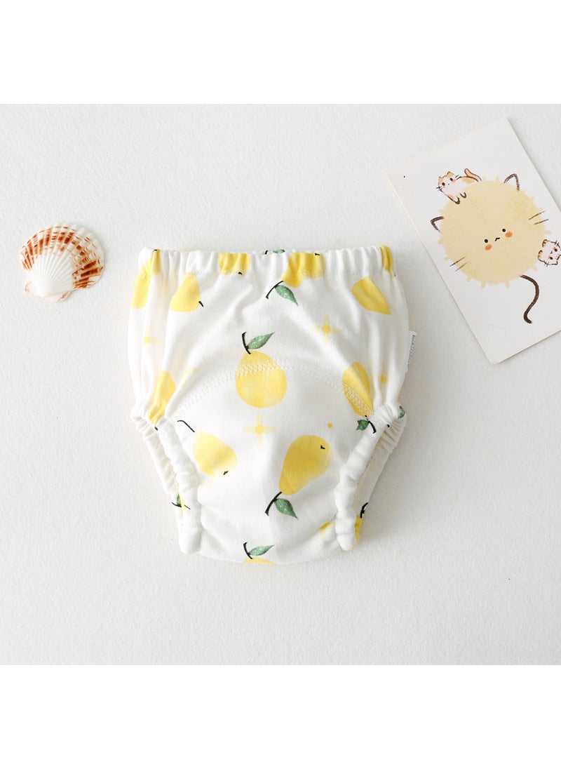 New Cotton Baby Training Pants Waterproof Breathable Yellow Pear 