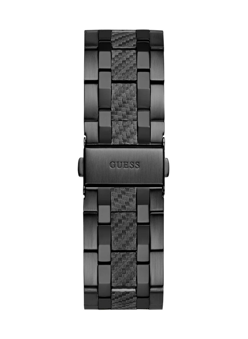 GUESS Men’s Black Multi-Function Stainless Steel Band Watch GW0714G4 - 44mm - Image 4