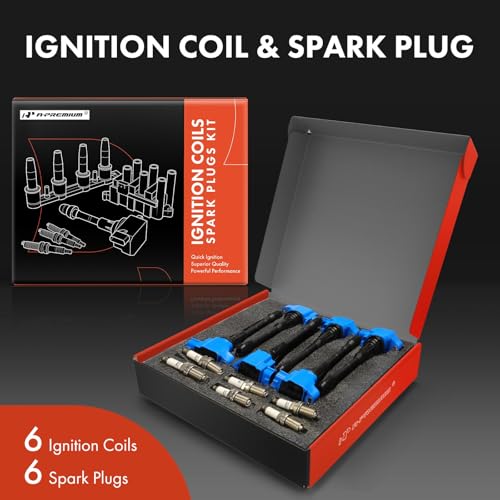 A-Premium APremium Ignition Coil Pack and Iridium Spark Plugs Compatible with Nissan 370Z 20092020 Infiniti FX37 EX37 2013 G37 20082013 M37 Q40 Q50 Q60 Q70 Q70L QX50 QX70 37L Blue Set of 6 - Image 3