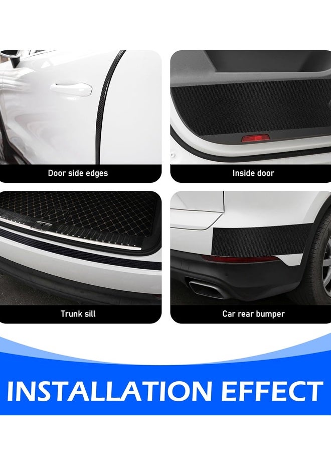 Car Door Edge Guards,5D Carbon Fiber Vinyl Wrap Film, Auto Door Bumper Strips, Universal for Most Cars (1.97In x 32.8Ft) - Image 5