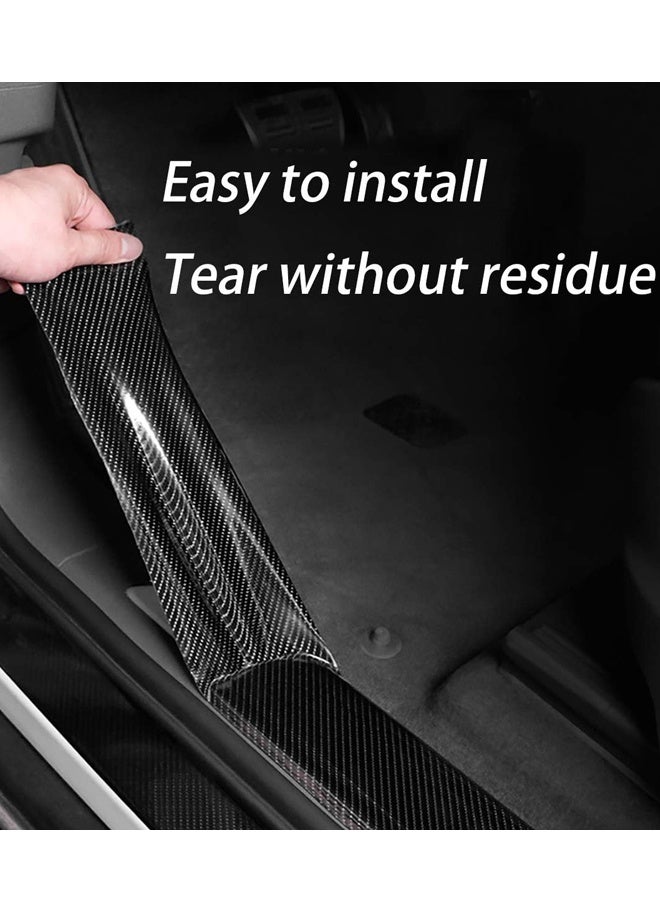 Car Door Edge Guards,5D Carbon Fiber Vinyl Wrap Film, Auto Door Bumper Strips, Universal for Most Cars (1.97In x 32.8Ft) - Image 3