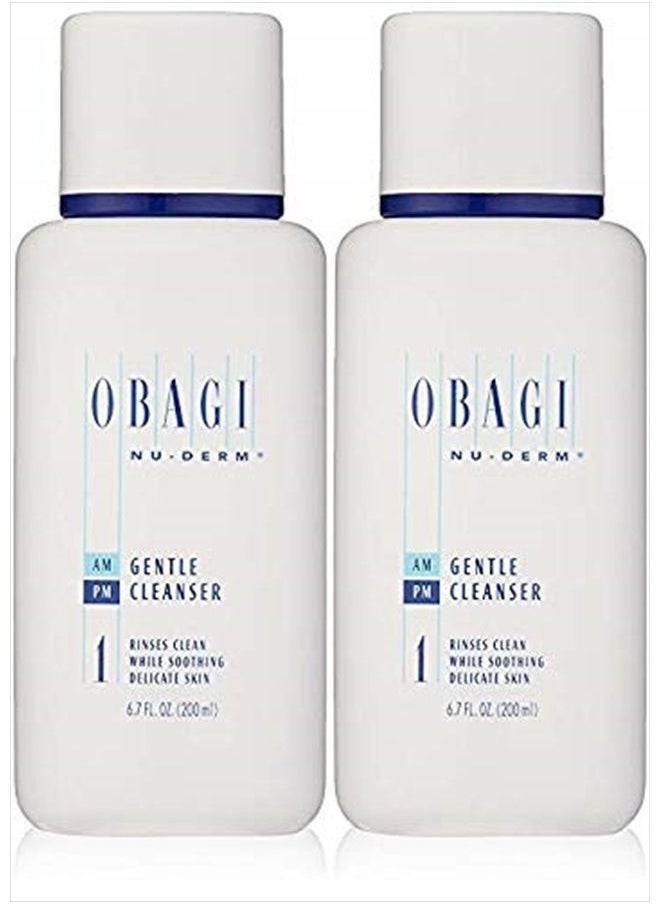 Obagi Medical Obagi Nu-Derm Gentle Cleanser, 6.7 Fl Oz Pack of 2  - Image 1