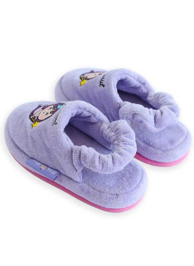 Milk & Moo Kids Poncho And House Slippers Little Mermaid Set  - Image 5