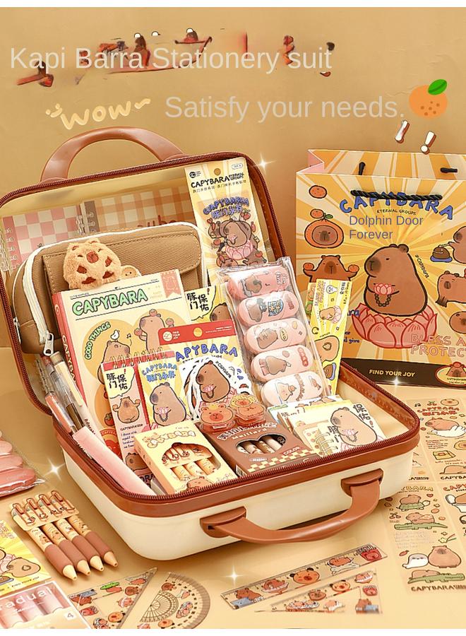 Bluejw Kappi Bala Stationery Suit Gift Box Blind Box Students High Color Value Hand Account Supplies Primary School Students Learning Girls Girls - Image 2