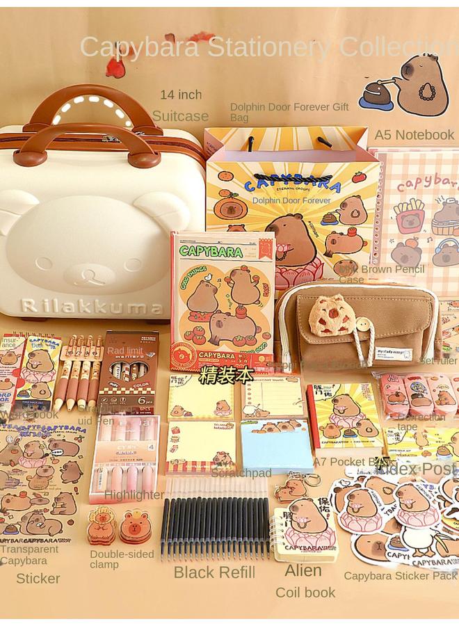 Bluejw Kappi Bala Stationery Suit Gift Box Blind Box Students High Color Value Hand Account Supplies Primary School Students Learning Girls Girls - Image 4