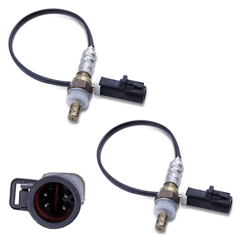 HHGKPVX O2 Oxygen Sensor 15717 Downstream Upstream Compatible with 19902014 Ford F150 F250 F350 Ranger Explorer Escape E150 E250 Mazda Lincoln Mercury Jaguar Oxygen Sensors 15716 15664 2Pcs - Image 1