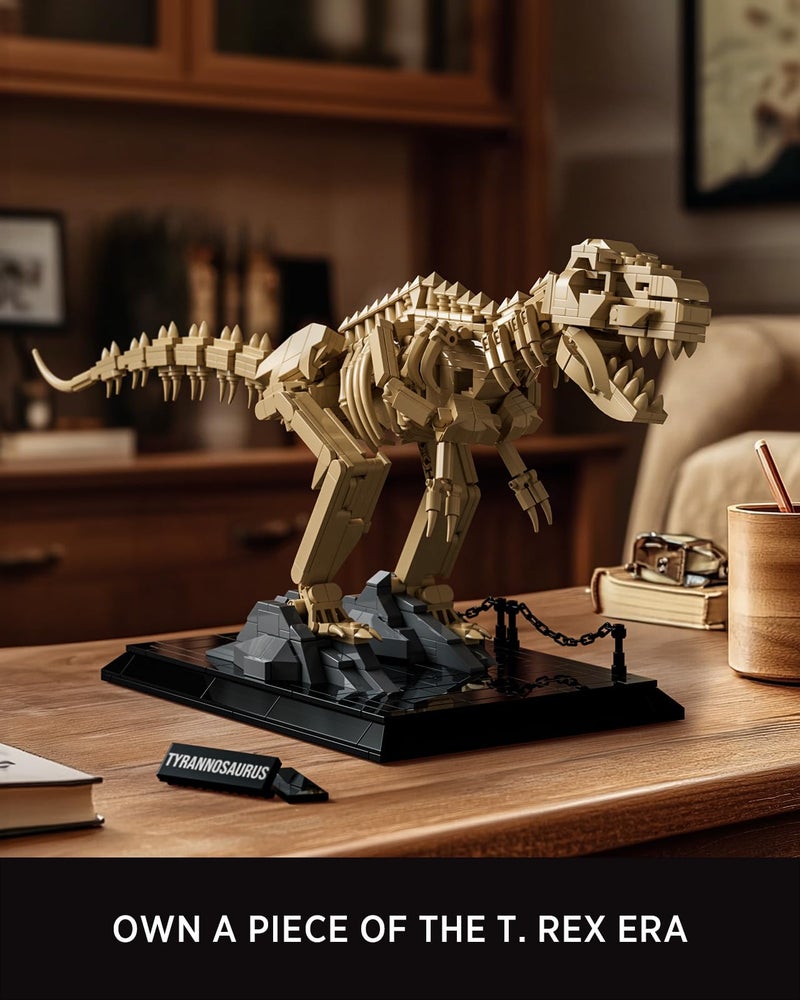 Nifeliz T. Rex Fossils Model Building Set, Tyrannosaurus Rex Dinosaur Skeleton Building Set for Adults, Ideal Gift for Fossils Lovers (826 PCS, NF10343) - Image 3