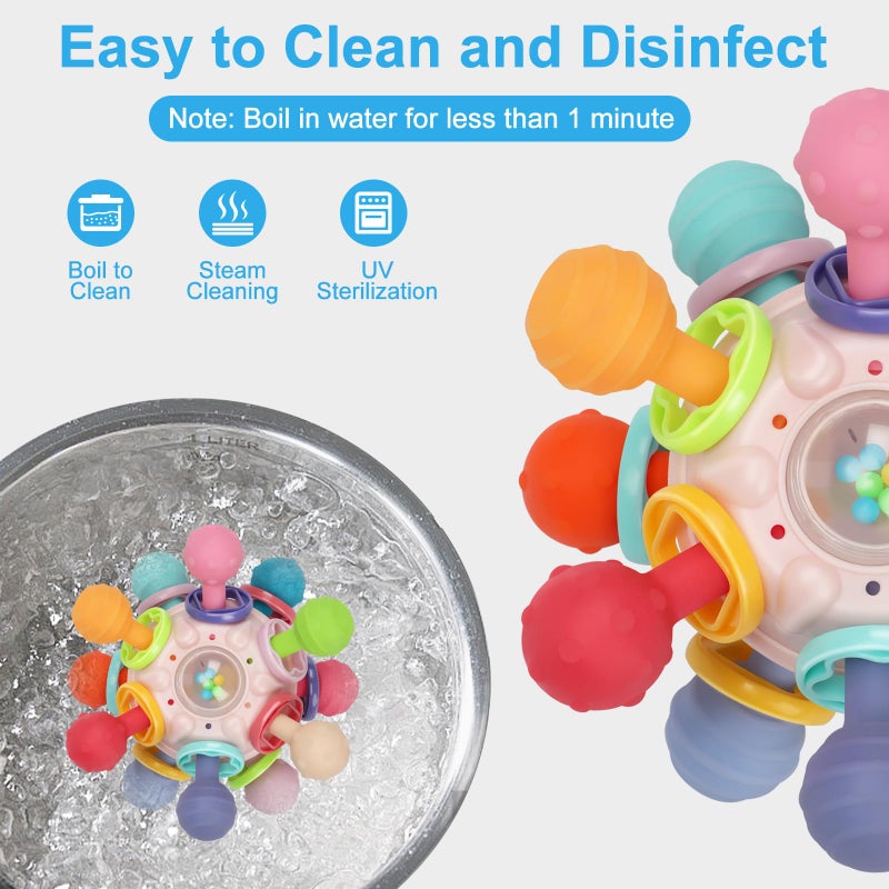 TOHIBEE Baby Montessori Sensory Toys for 0-6 6-12 Months, Baby Teether Teething Toys for Babies 0 3 6 9 12 18 Months, Newborn Infant Learning Developmental Toys Gifts for 1 2 Year Old Boys Girls - Image 5